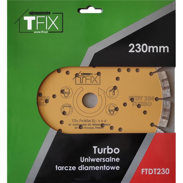 Tarcze diamentowe TURBO 230mm (uniwersalne)